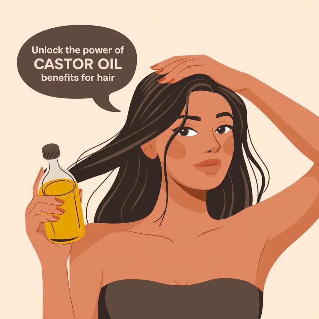 Featured image for "Unlock the Power of Castor Oil Benefits for Hair: A Natural Solution for Hair Regrowth and Growth"